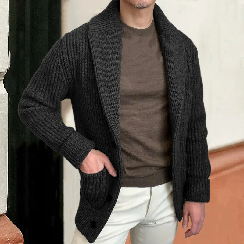 Down Jacket Packable - Sweter Pria Kardigan Kerah Lengan Panjang
