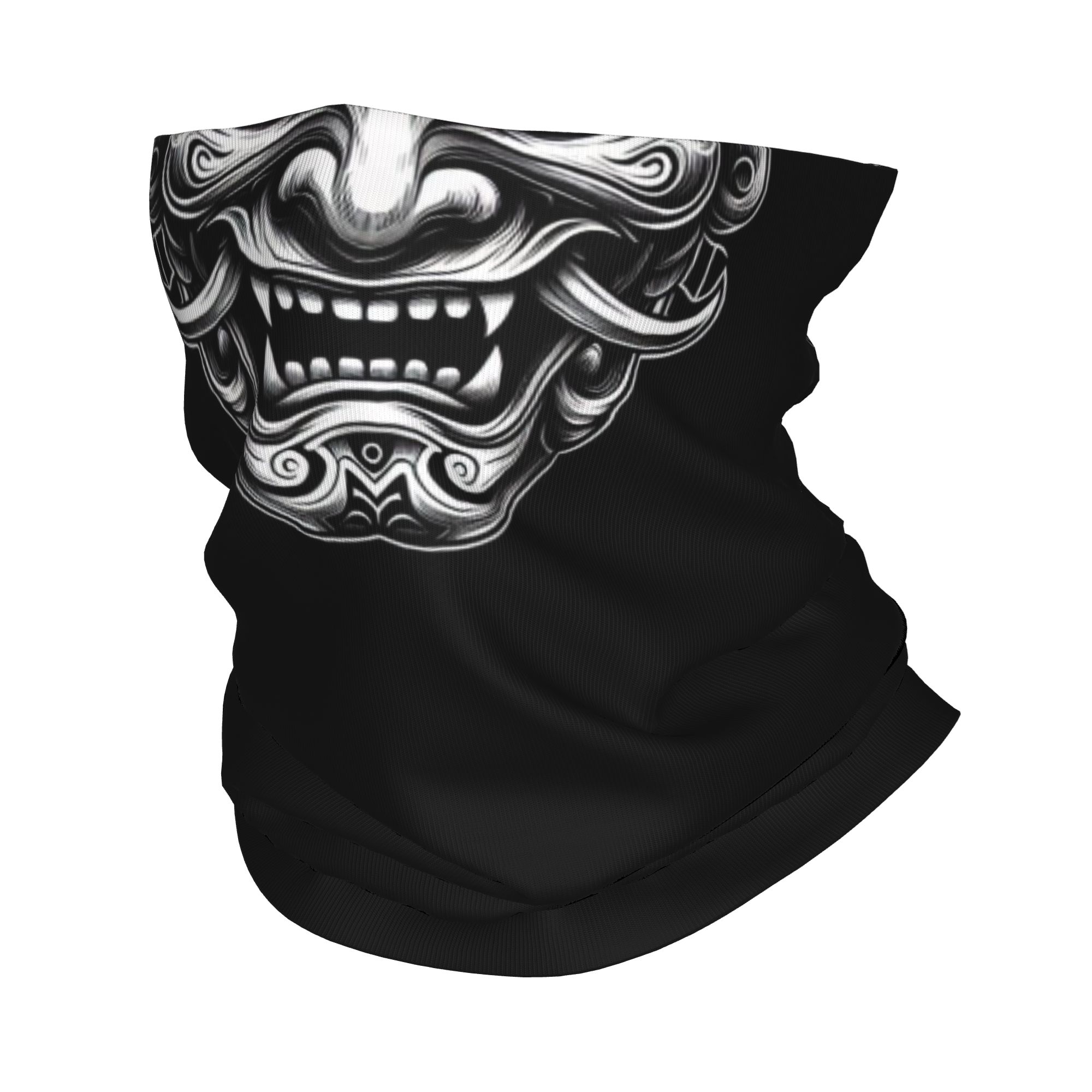 Neck Gaiter Fleece - Bandana Samurai Oni Demon Kustom, Penutup