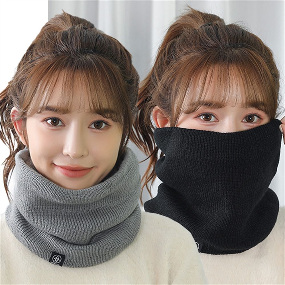 Wool Scarf Men - Penghangat Leher Rajutan Lembut Modis dengan