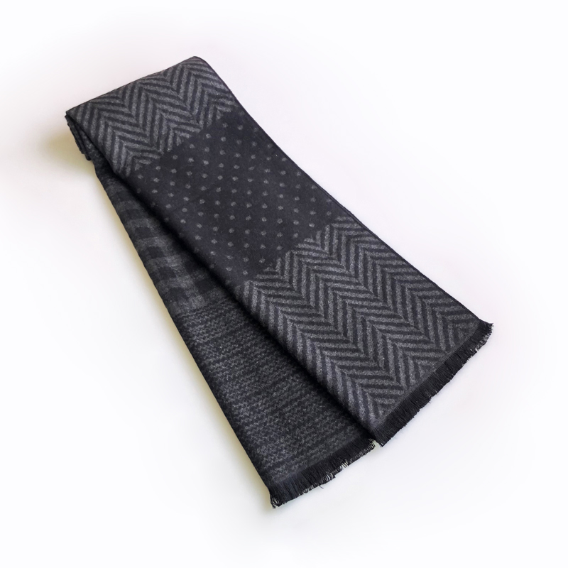Wool Scarf Men - Fashion kasual desain syal keren syal