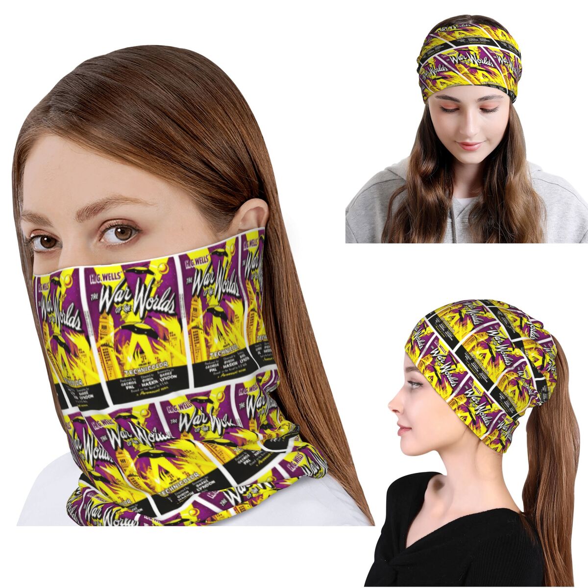 Knit Beanie Hat Warm - War Of The Worlds Bandana Penutup