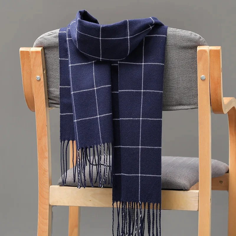 Wool Scarf Men - Syal pria musim dingin baru 2024