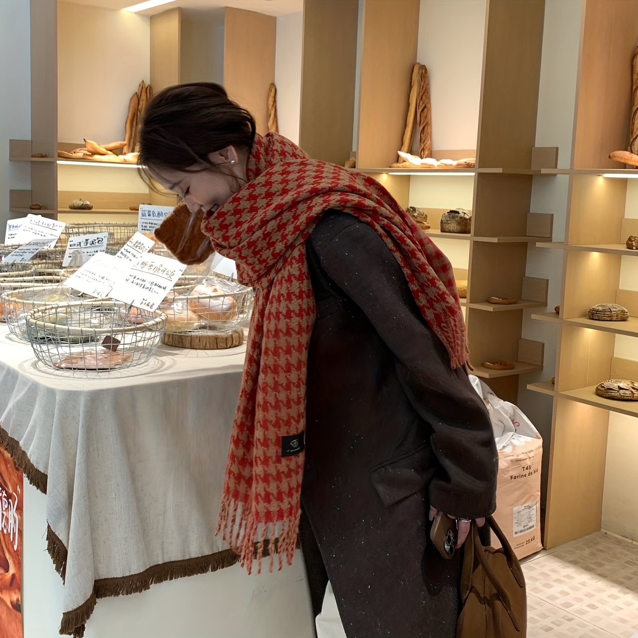 FANGSIGE Syal Wol Hangat Musim - Wool Scarf Men ulasan dan harga