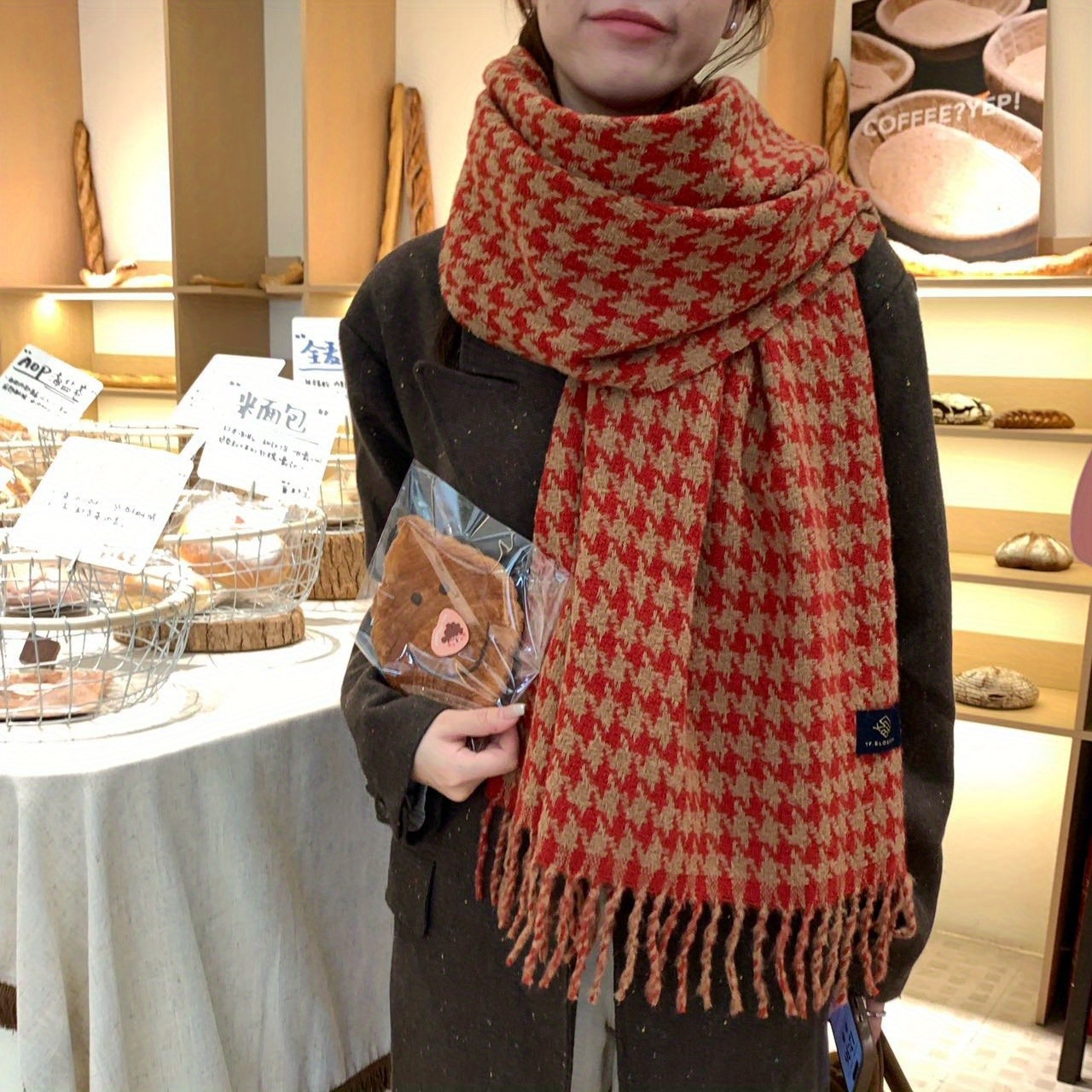 FANGSIGE Syal Wol Hangat Musim - Wool Scarf Men ulasan dan harga