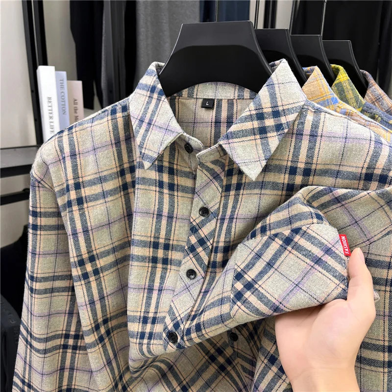 Kemeja Pria Panjang Retro Moti - Flannel Shirt Lined ulasan dan harga