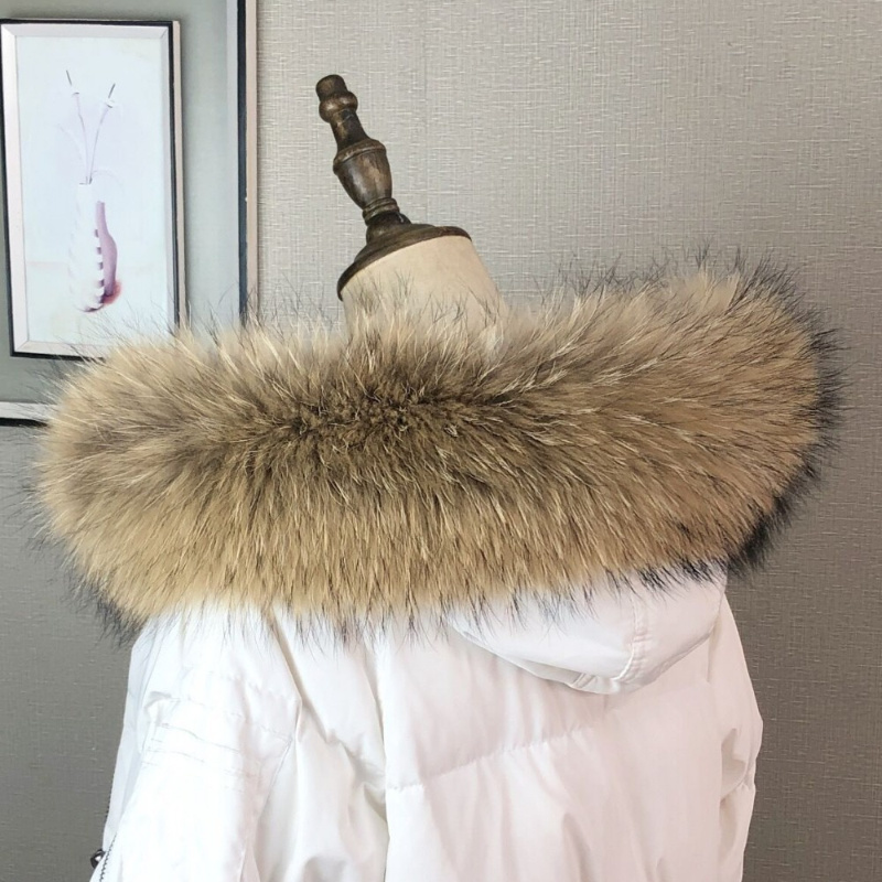 Kerah bulu asli untuk mantel p - Shawl Wrap Winter ulasan dan harga