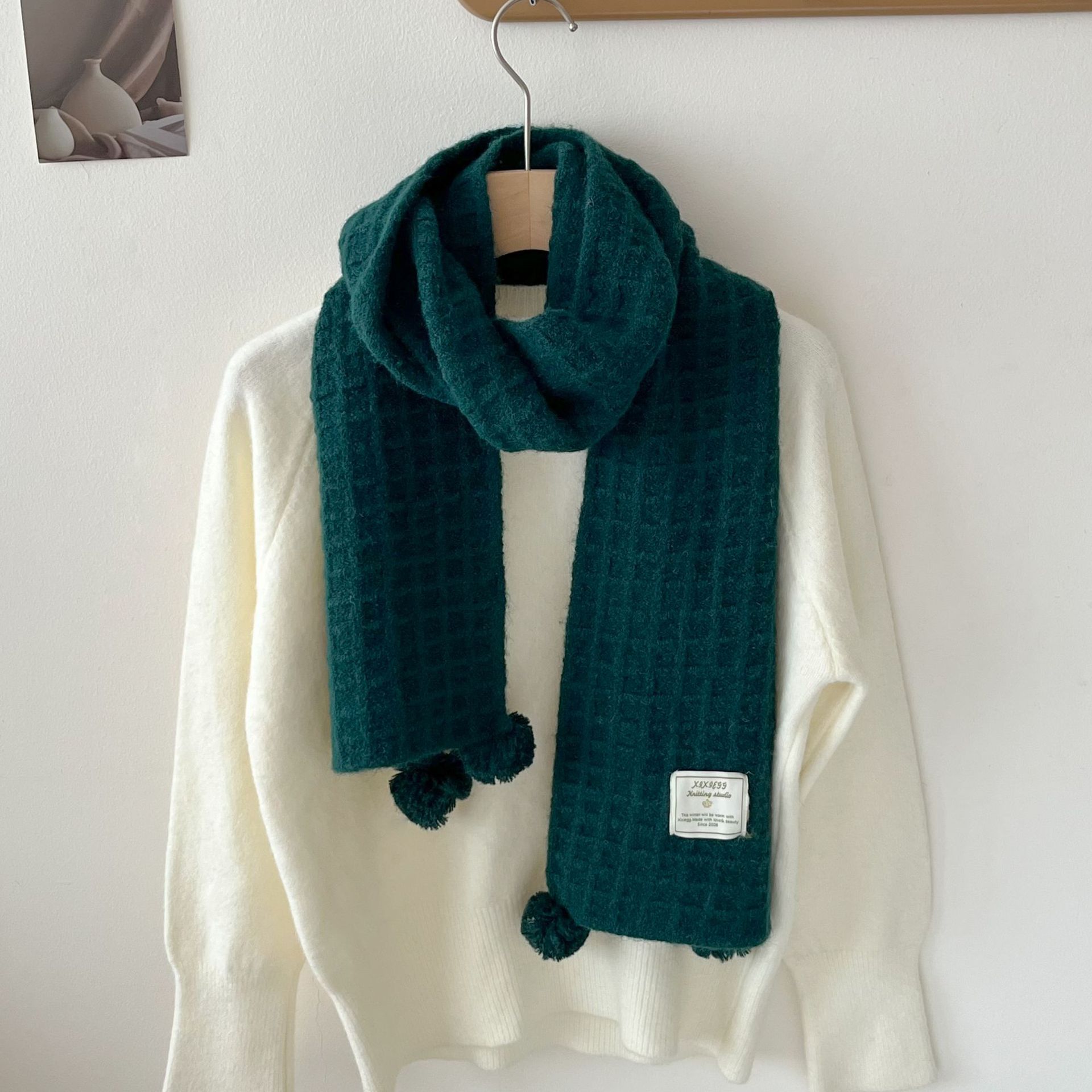 Syal rajutan wol musim dingin  - Wool Scarf Men ulasan dan harga