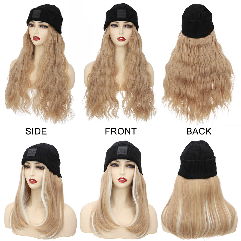 S-noilite topi Wig sintetis, t - Knit Beanie Hat Warm ulasan dan harga