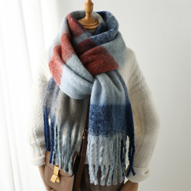 Syal Kotak-kotak Musim Gugur M - Wool Scarf Men ulasan dan harga