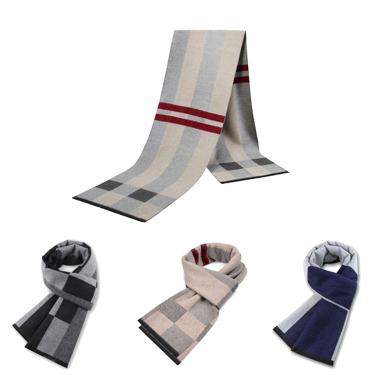 Syal Pria untuk Pria Syal Kasm - Wool Scarf Men ulasan dan harga